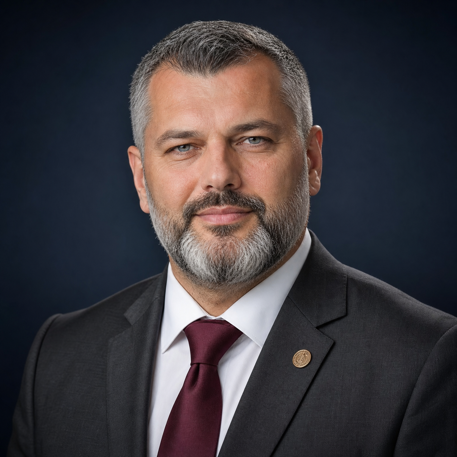 Official portrait of Prof. Dr. Emir Halilović, Professor of Ethical Hacking at ICS AI University